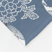 コイ(鯉)、Tattoo日本のデザイン フリースブランケット (角)