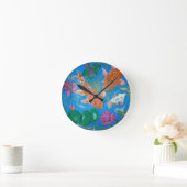 コイLotus Wall Clock ラウンド壁時計 (ホーム)