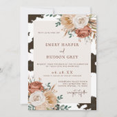 コウィドカントリーウエスタンカウボーイボホフローラ結婚ズ 招待状 (正面)