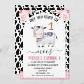 コウィド・プレイド君はモースの最初の誕生日を聞いたことがある 招待状 (正面/裏面)