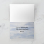 コウィボーイ悔やみや弔慰 カード (内部)