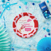 コウガール レッド&ピンク ラスト ロデオ ブライズメイド パーティー ペーパープレート (パーティー)