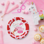 コウガール レッド&ピンク ラスト ロデオ ブライズメイド パーティー ペーパープレート (パーティー)