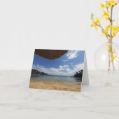 コウコナリービーチ、スキアトス。ブランク. カード (黄色い花)