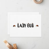 コウチュウ（女性） ノートカード (正面/裏面インサイチュ)