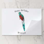 コウテイインコのイラスト ペーパーパッド (折り畳み)