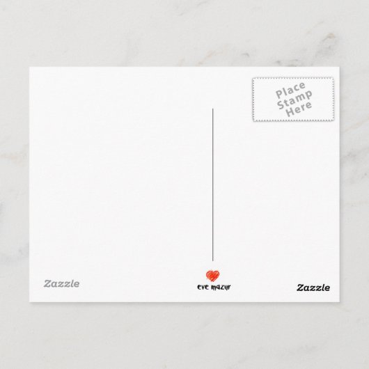 コウテイハトと赤ちゃん ポストカード (裏面)