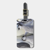 コウテイペンギンのひよこ ラゲッジタグ (正面縦)