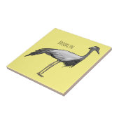 コウテイペンギンのアニメイラスト タイル (側面)