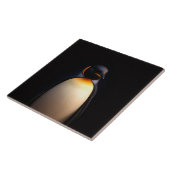 コウテイペンギンのブラック4ラグジュアリータイル タイル (側面)