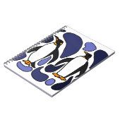 コウテイペンギンの芸術の抽象デザイン ノートブック (左側)
