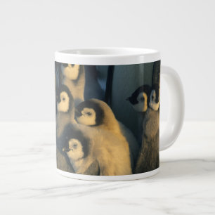 コウテイペンギンの雛 子育て集団 Aptenodytes ジャンボコーヒーマグカップ