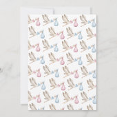 コウテイペンギン出産発表招待状 招待状 (裏面)