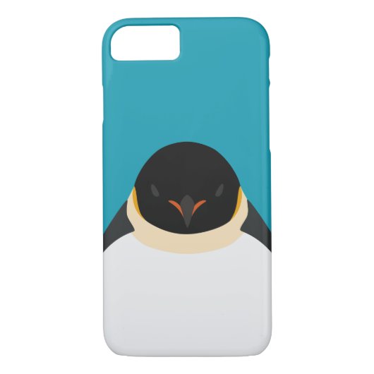 コウテイペンギン-鳥のイラストレーション Case-Mate iPhoneケース (裏面)