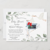 コウテイボックス ベイビーシャワー メール便 招待状 (正面)