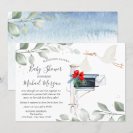 コウテイボックス ベイビーシャワー メール便 招待状