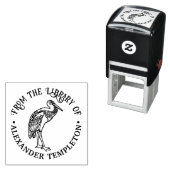 コウテイワシキサギの図書館の本の名前 セルフインキングスタンプ (インサイチュ)