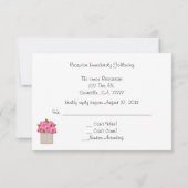 コウテイ・クロック・オブ・ペオニーの披露宴 返信依頼 招待状 (裏面)