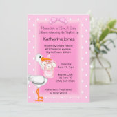 コウテンチョウと三つ子ちゃんのシャワー招待状 招待状 (スタンド正面)