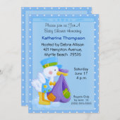 コウテンチョウのベビーシャワー招待状 招待状 (正面/裏面)