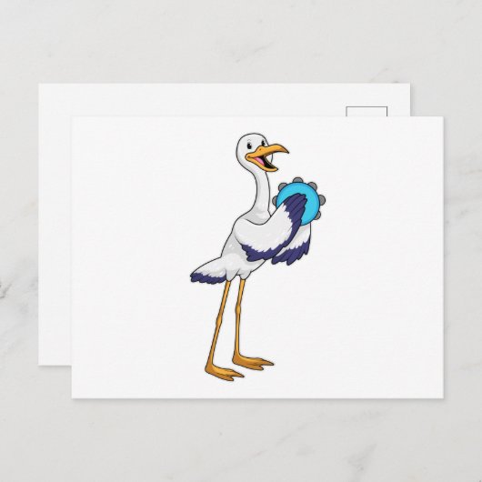 コウテンチョウのミュージシャン（タンバリン持ち） ポストカード (正面/裏面)