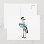 コウテンチョウの先生と本 ポストカード (正面/裏面)