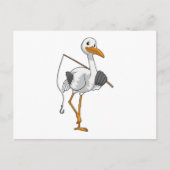 コウテンチョウの漁師 釣り竿付き ポストカード (正面)