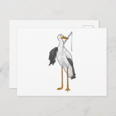 コウテンチョウ 釣り フィッシャー 釣り竿 ポストカード (正面/裏面)