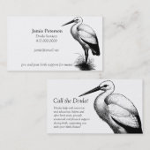 コウノトリがドゥラの名刺を呼ぶ 名刺 (正面/裏面)