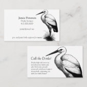 コウノトリがドゥラの名刺を呼ぶ 名刺 (正面/裏面)