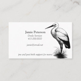 コウノトリがドゥラの名刺を呼ぶ 名刺