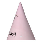 コウノトリが連れてくる女の子ベビー パーティーハット (右)