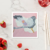 コウノトリとベビーガールカクテルナプキンス スタンダードカクテルナプキン (インサイチュ)