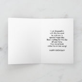 コウノトリと花を使った義理の誕生日カード カード (内部)