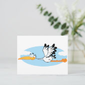 コウノトリのマスコット ポストカード (スタンド正面)