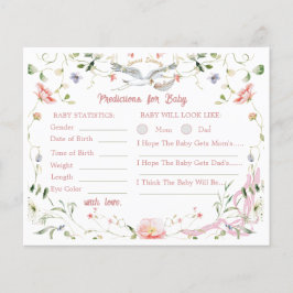 コウノトリのワイルドフラワーリボン赤ちゃんシャワーの予測