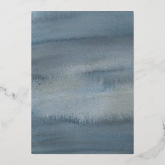 コウノトリの白い包みの喜びの星のベビーシャワー 箔招待状 (裏面)