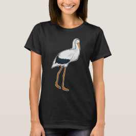 コウノトリの花嫁のヴェールウェディング Tシャツ