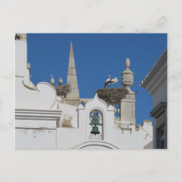 コウノトリは旧市街の教会に巣を作る ポストカード