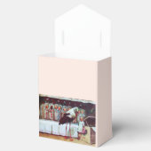 コウノトリ双子のベビーガールシャワーピンク宝石モノグラム フェイバーボックス (オープン)