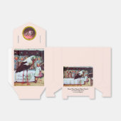 コウノトリ双子のベビーガールシャワーピンク宝石モノグラム フェイバーボックス (折り畳みなし)