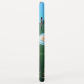 コウノトリ双子の赤ちゃんシャワー、ピンク、ティール(緑がかった色)ブルー Case-Mate iPhoneケース (裏面/右)