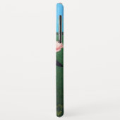 コウノトリ双子の赤ちゃんシャワー、ピンク、ティール(緑がかった色)ブルー Case-Mate iPhoneケース (裏面/左)