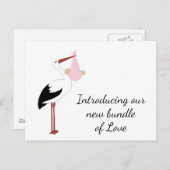 コウノトリ商品はがき ポストカード (正面/裏面)