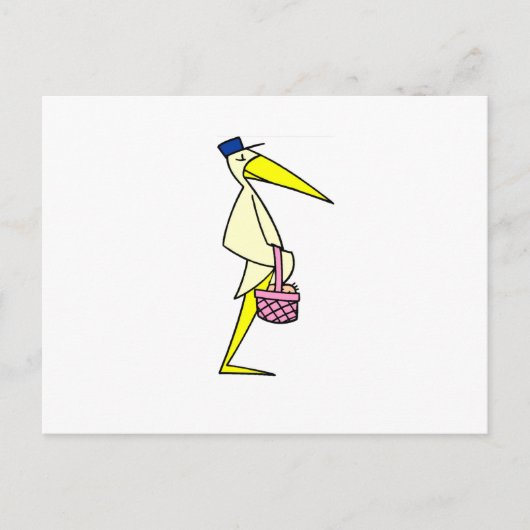 コウノトリ商品 ポストカード (正面)