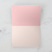 コウノトリ女の子の赤ちゃんシャワーピンク宝石モノグラム 案内状 (内部)