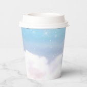 コウノトリ男の子の赤ちゃんシャワー 紙コップ (裏面)