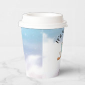 コウノトリ男の子の赤ちゃんシャワー 紙コップ (右)