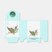 コウノトリ男の赤ちゃんシャワーブルージェムストーンモノグラム フェイバーボックス (折り畳みなし)