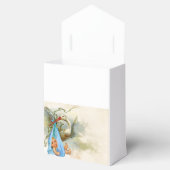 コウノトリ男の赤ちゃんシャワーブルージェムストーンモノグラム フェイバーボックス (オープン)